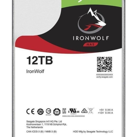 Seagate NAS HDD IronWolf disque dur 12 To 7200 tr/min 256 Mo 3.5" Série ATA III