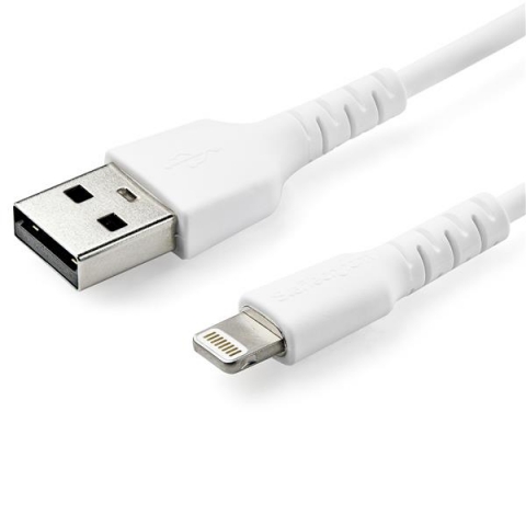 StarTech.com Câble Lightning vers USB renforcé de 1 m - Certifié Apple MFi - Blanc