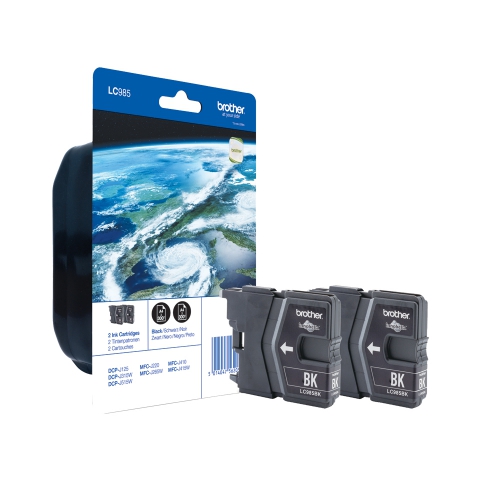 LC985BKBP2 Black Ink Cartridge Twin