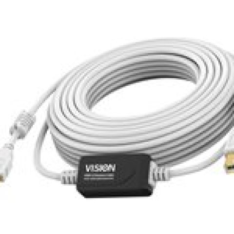 Vision TC 15MUSB+/2 câble USB 15 m USB 2.0 USB A USB B Blanc