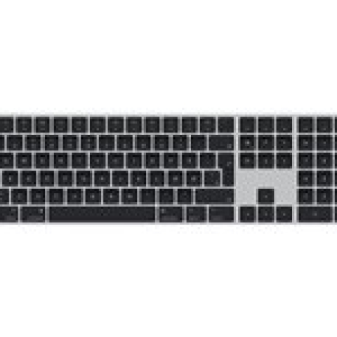 Apple Magic Keyboard avec Touch ID et pavé numérique pour les Mac avec puce - Danois - Touches noires