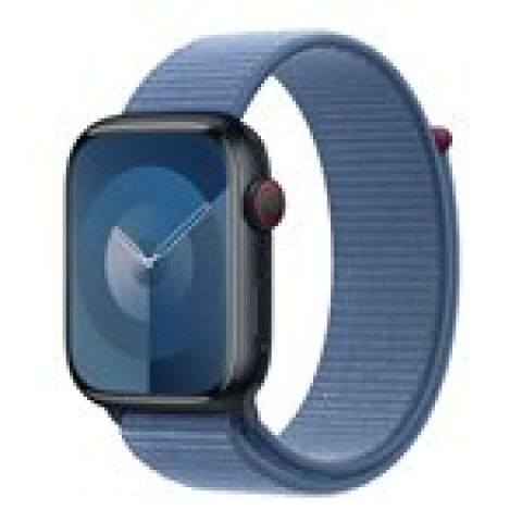 Apple WATCH 45 WINTER BLUE SL Bande Nylon, Polyester recyclé, Spandex