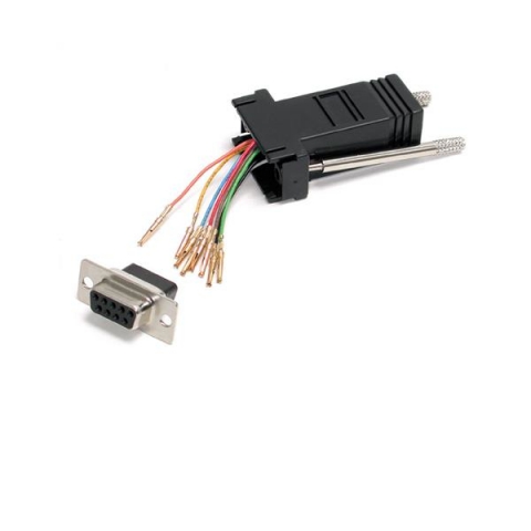 StarTech.com Adaptateur modulaire DB9 vers RJ45 - F/F - Noir