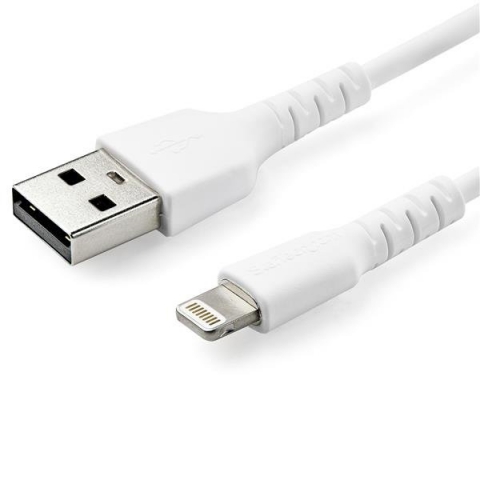 StarTech.com Câble Lightning vers USB renforcé de 2 m - Certifié Apple MFi - Blanc