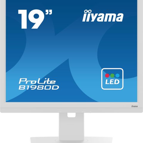 iiyama ProLite B1980D-W5 écran plat de PC 48,3 cm (19") 1280 x 1024 pixels SXGA LCD Blanc