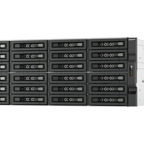 QNAP TL-R2400PES-RP Boîtier de disques de stockage Boîtier disque dur/SSD Noir, Gris 2.5/3.5"