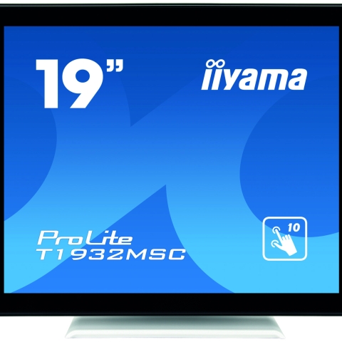 iiyama ProLite T1932MSC-W5AG moniteur à écran tactile 48,3 cm (19") 1280 x 1024 pixels Plusieurs pressions Multi-utilisateur Noir, Blanc