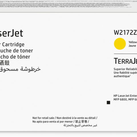 HP Cartouche de toner jaune Contract LaserJet authentique W2172ZC