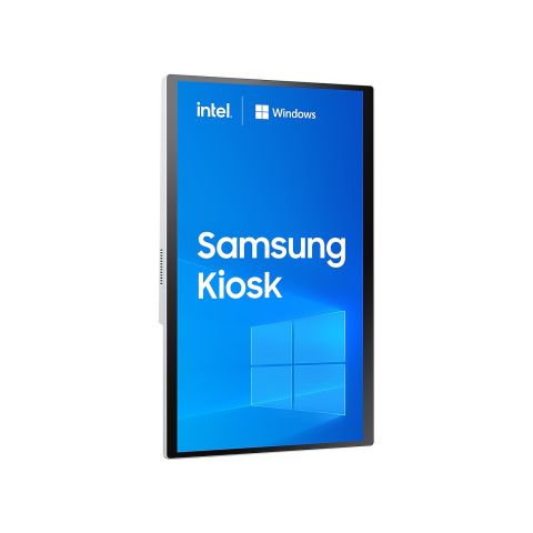 Samsung KM24C-W En forme de kiosk 61 cm (24") 250 cd/m² Full HD Blanc Écran tactile Intégré dans le processeur Windows 10 IoT Enterprise 16/7