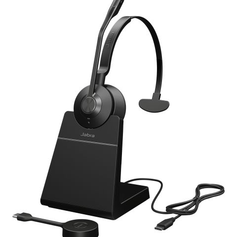 Jabra Engage 55 SE Casque Sans fil Arceau Bureau/Centre d'appels Noir