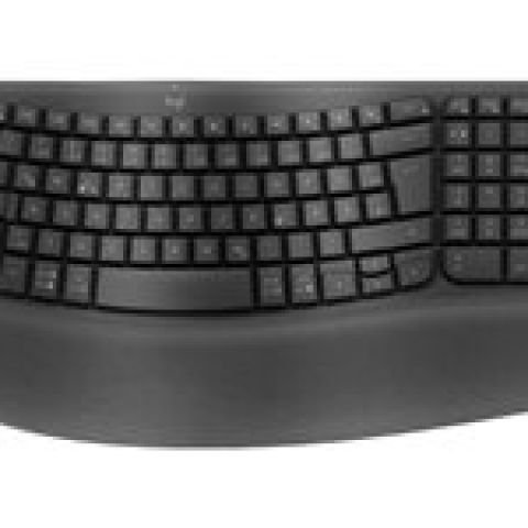 Logitech Wave Keys clavier RF sans fil + Bluetooth AZERTY Belge Graphite