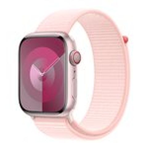 Apple WATCH 45 LIGHT PINK SL Bande Nylon, Polyester recyclé, Spandex