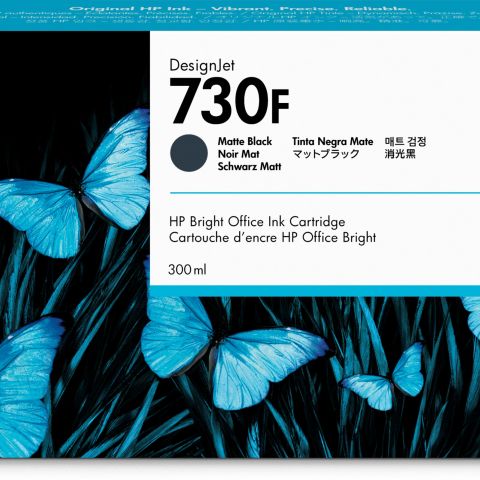HP 730F Cartouche d'encre DesignJet, noir mat, 300 ml