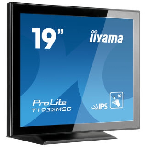 iiyama ProLite T1932MSC-B5AG moniteur à écran tactile 48,3 cm (19") 1280 x 1024 pixels Plusieurs pressions Dessus de table Noir