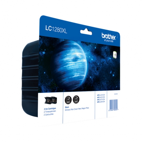 INK CARTRIDGE LC-1280XLBK TWIN PACK 2XLC