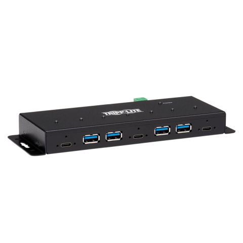 Tripp Lite U460-4A3C-IND hub & concentrateur USB 3.2 Gen 2 (3.1 Gen 2) Type-C 10000 Mbit/s Noir
