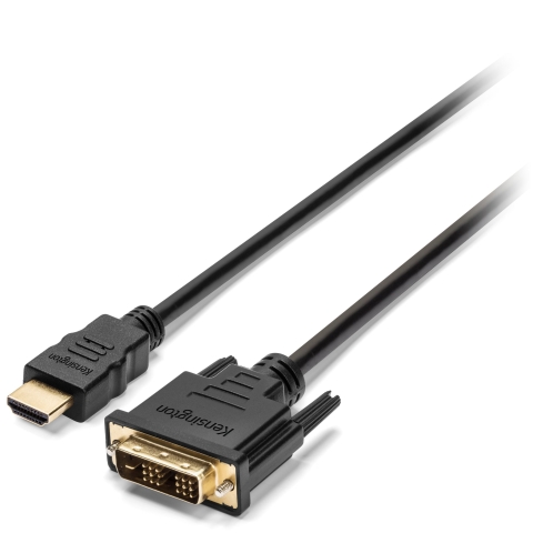 Kensington K33022WW câble vidéo et adaptateur 1,8 m HDMI Type A (Standard) DVI-D Noir