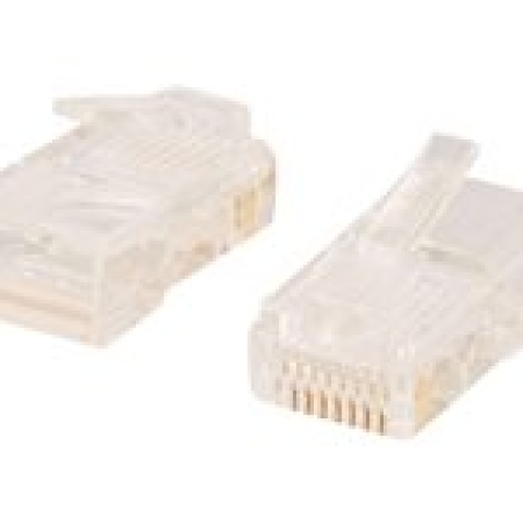 C2G RJ45 Cat5E Modular Plug for Round Stranded Cable