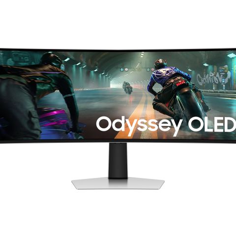Samsung S49DG912S écran plat de PC 124,5 cm (49") 5120 x 1440 pixels Dual QHD OLED Argent