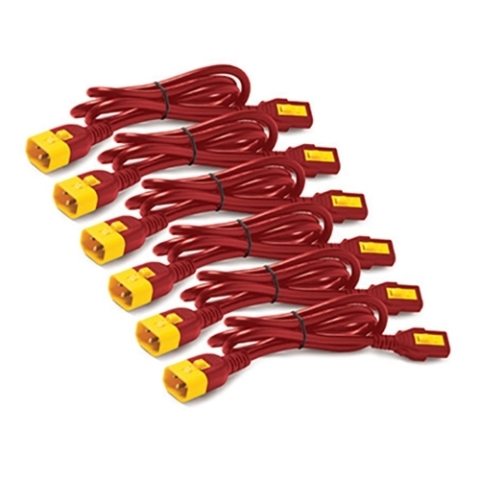 câble électrique Rouge 0,61 m Coupleur C13 Coupleur C14