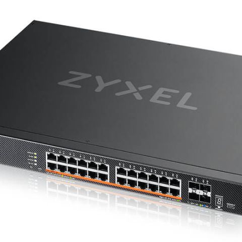 Zyxel XMG2230-28HP Géré L2/L3 2.5G Ethernet (100/1000/2500) Connexion Ethernet, supportant l'alimentation via ce port (PoE) 1U Noir
