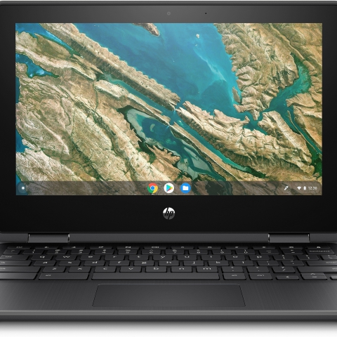 HP Chromebook x360 11 G3 EE 29,5 cm (11.6") 1366 x 768 pixels Écran tactile Intel® Celeron® 4 Go LPDDR4-SDRAM 32 Go eMMC Wi-Fi 5 (802.11ac) Système d'exploitation Chrome Gris