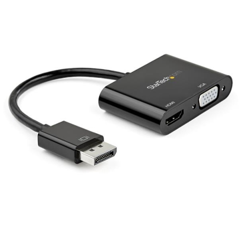 StarTech.com Adaptateur DisplayPort vers HDMI VGA - 4K 60 Hz - DP à HDMI VGA - Multiport