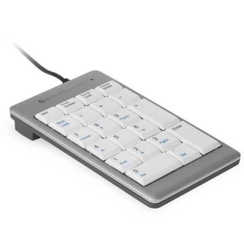 BakkerElkhuizen UltraBoard 955 Numeric clavier numérique PC USB Argent, Blanc