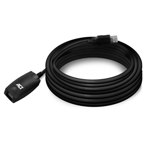 ACT AC6005 câble USB 5 m USB 2.0 USB A Noir