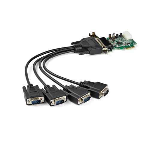 StarTech.com 4-port PCI Express RS232 Serial Adapter Card