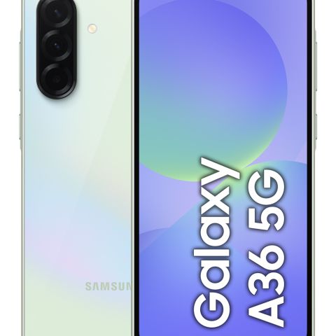 Samsung Galaxy A36 17 cm (6.7") Double SIM Android 15 5G USB Type-C 6 Go 128 Go 5000 mAh Citron vert