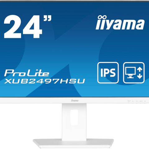 iiyama ProLite XUB2497HSU-W2 écran plat de PC 60,5 cm (23.8") 1920 x 1080 pixels Full HD LED Blanc