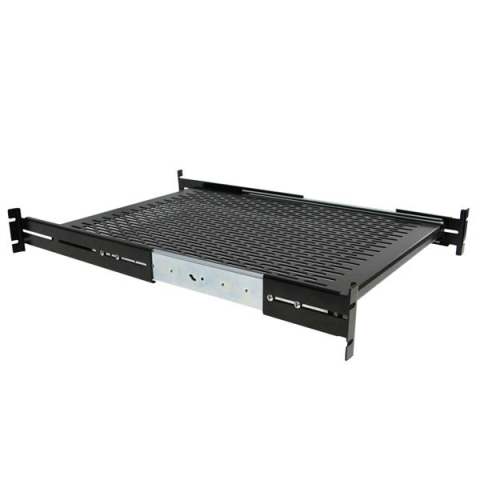 2U Sliding Vented Rack Mount Shelf