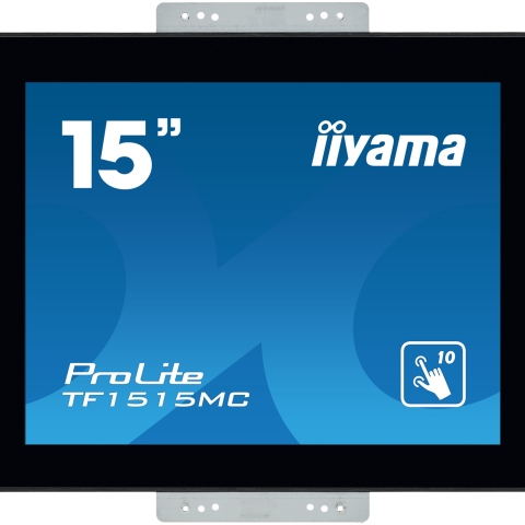 iiyama ProLite TF1515MC-B2 moniteur à écran tactile 38,1 cm (15") 1024 x 768 pixels Plusieurs pressions Noir