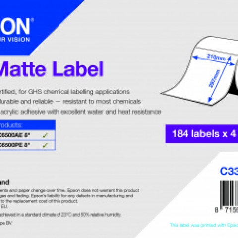 PE Matte Label Die-Cut Roll