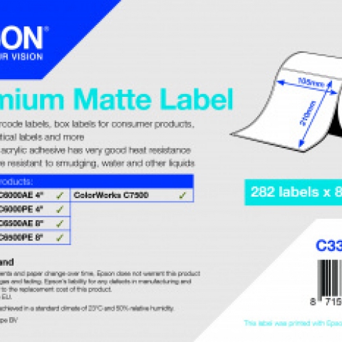 Premium Matte Label Die-CutRoll