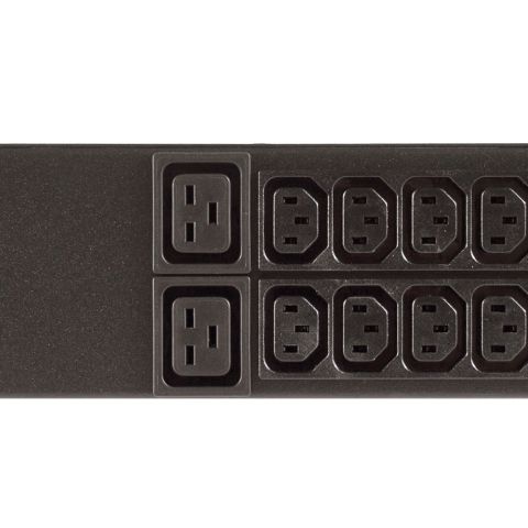 Vertiv EG2VHVRN162-102IB4PS6-IP44 unité de distribution d'énergie 12 sortie(s) CA Noir