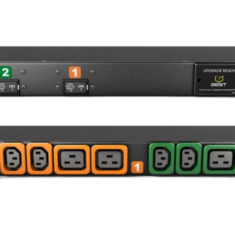 Vertiv MG01D1R1-08P443-3PS6B2H10-S unité de distribution d'énergie 8 sortie(s) CA 1U Noir