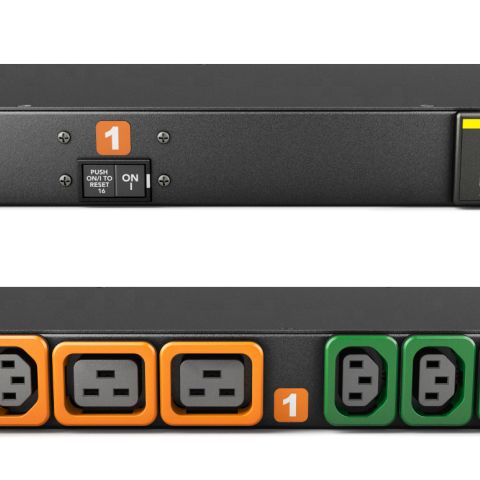 Vertiv MG01X1R1-08P443-3PS6C2H10-S unité de distribution d'énergie 8 sortie(s) CA 1U Noir