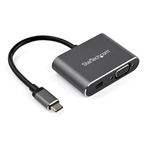 StarTech.com CDP2MDPVGA Adaptateur multiport USB-C vers Mini DisplayPort ou VGA