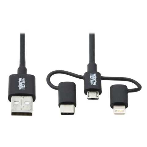 Tripp Lite M101-006-LMC-BK câble USB 1,83 m USB 2.0 USB A Micro-USB B Noir