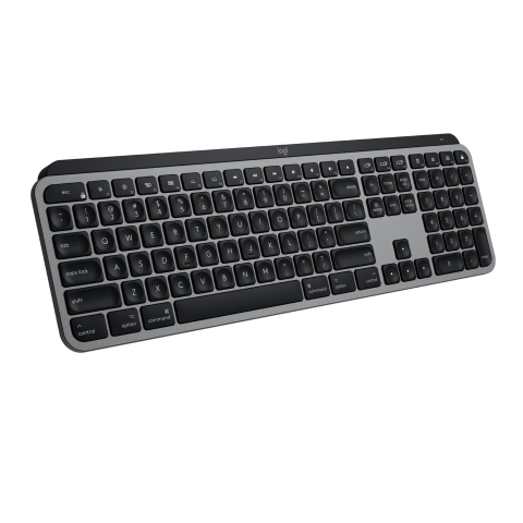 MX Keys for Mac clavier RF sans fil + Bluetooth QWERTZ Suisse Aluminium, Noir