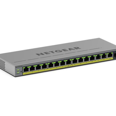 NETGEAR GS116EPP Géré L2/L3 Gigabit Ethernet (10/100/1000) Connexion Ethernet, supportant l'alimentation via ce port (PoE) Gris