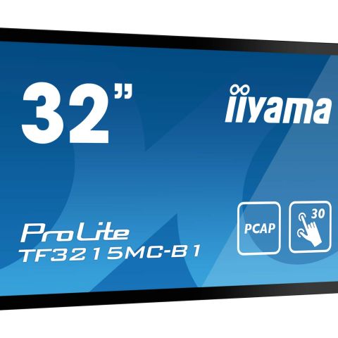 iiyama ProLite TF3215MC-B2 écran plat de PC 80 cm (31.5") 1920 x 1080 pixels Full HD LED Écran tactile Kiosque Noir