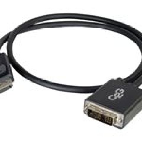 C2G 1m DisplayPort to Single Link DVI-D Adapter Cable M/M