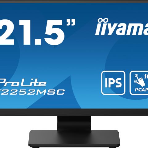 iiyama ProLite T2252MSC-B2 écran plat de PC 54,6 cm (21.5") 1920 x 1080 pixels Full HD LCD Écran tactile Noir