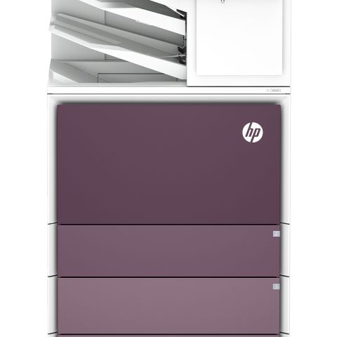 HP Imprimante multifonction Color LaserJet Enterprise Flow 6800zfsw, Impression, copie, scan, fax, Flow. Écran tactile. Agrafage. Cartouche TerraJet