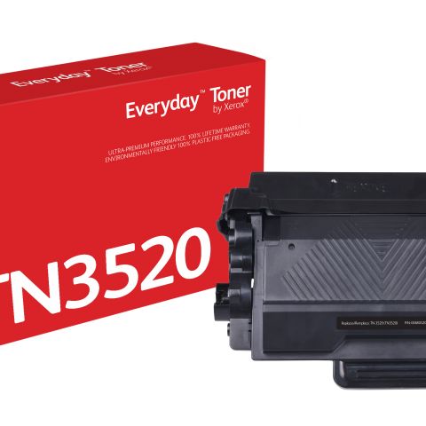 Toner Noir Everyday™ de Xerox compatible avec Brother TN3520, Ultra grande capacité