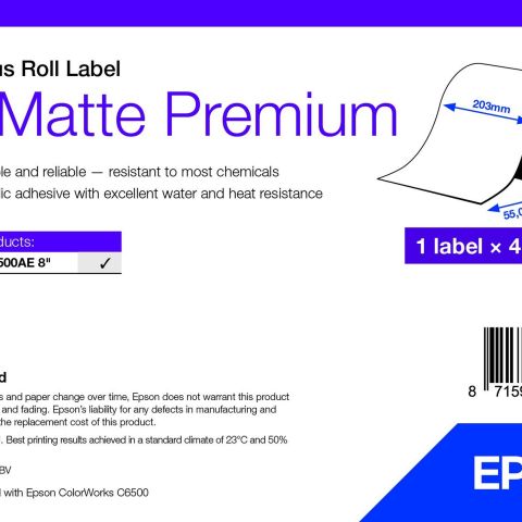Epson 7113423 étiquette à imprimer Blanc Imprimante d'étiquette adhésive