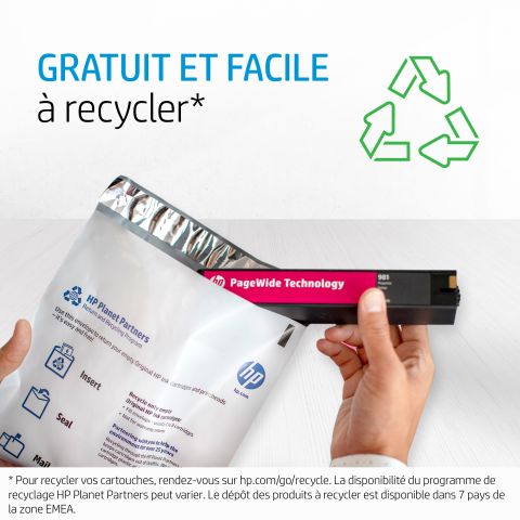 Cartouche d'encre 869M PageWide XL Pro, magenta, 3 litres